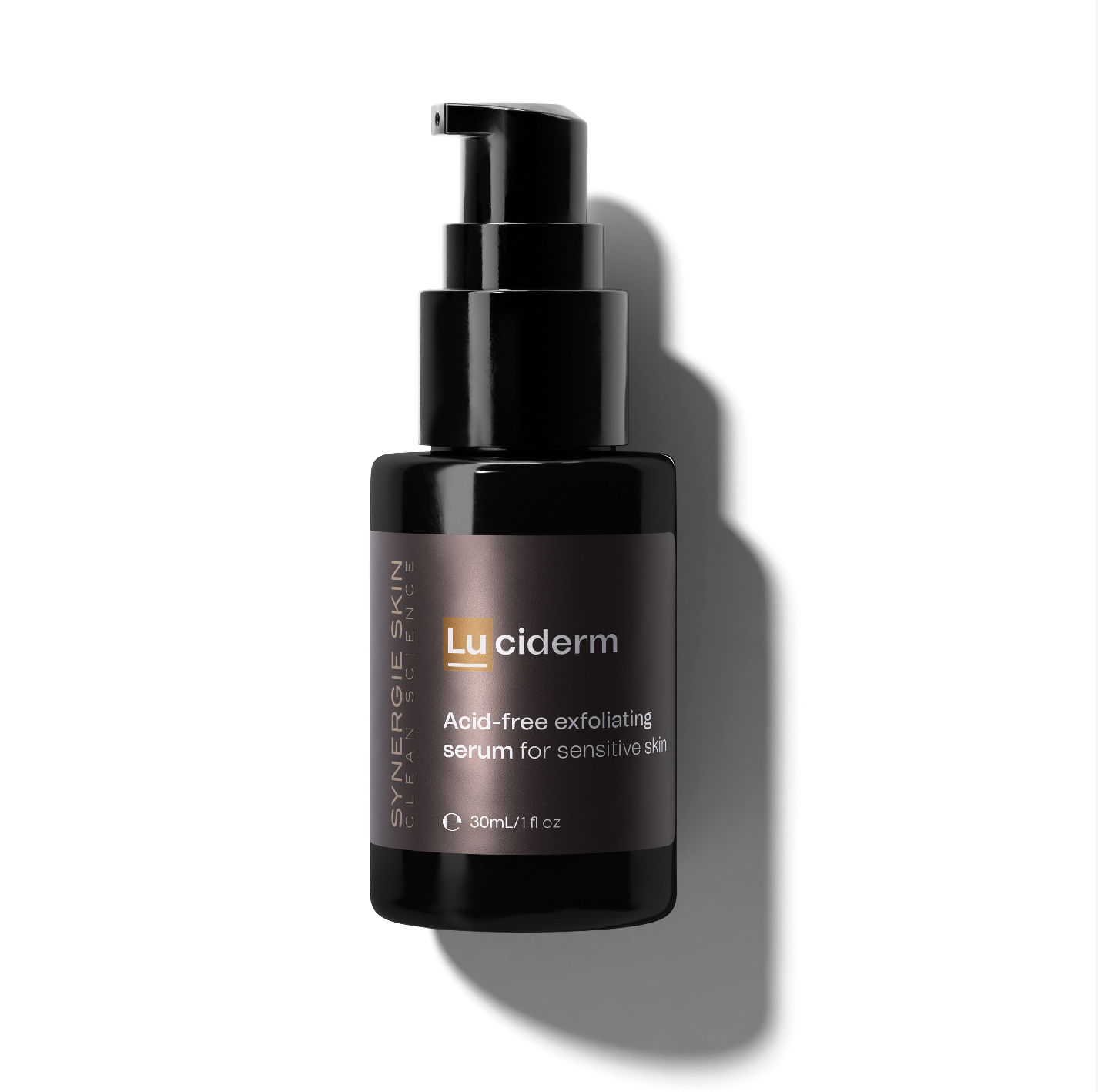 Synergie Skin Luciderm Exfoliating Serum 30ml - acid-free exfoliant for sensitive rosacea and reactive skin, buy online Australia