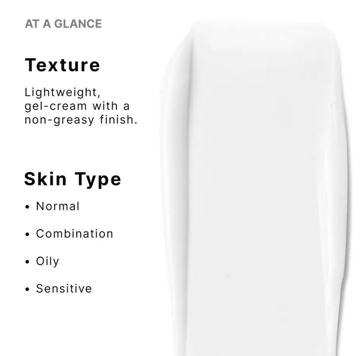 SkinCeuticals P-TIOX Anti-Wrinkle Cream texture and skin types: lightweight gel-cream for normal, combination, oily and sensitive skin.