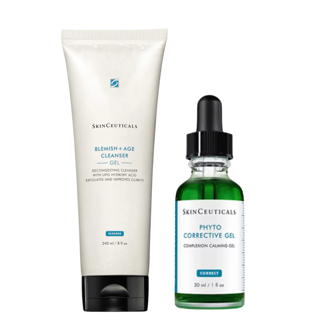 SkinCeuticals Blemish and Redness Control Set - Blemish Age Cleanser and Phyto Corrective Gel for acne prone and sensitive skin - buy online Australia